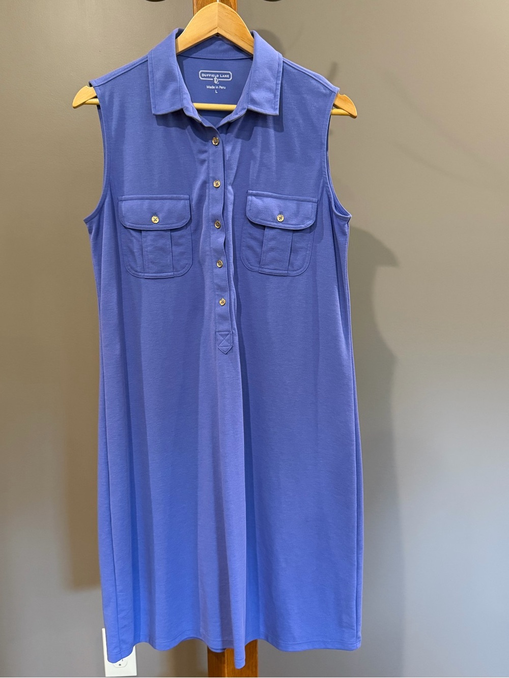 Duffield Lane The Lauren Dress in Periwinkle Blue